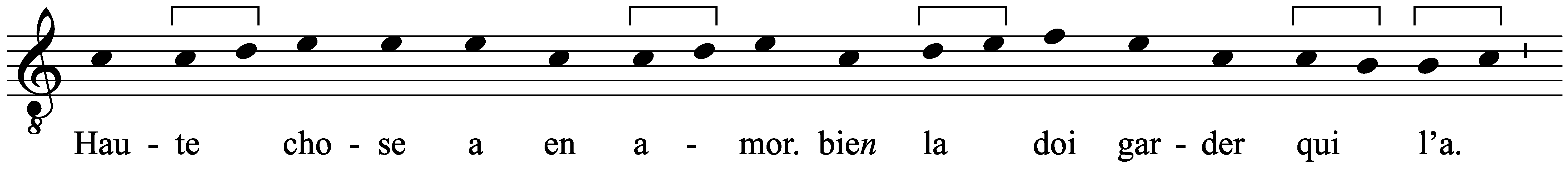 Work musical notation